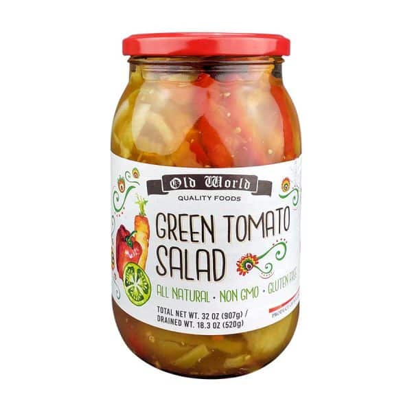 Green Tomatoes Salad, 32 oz - Old World Quality Foods