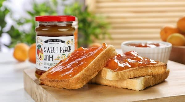 Old World Sweet Peach Fruit Jam 9.52 oz Jar, Case of 6 - Image 4